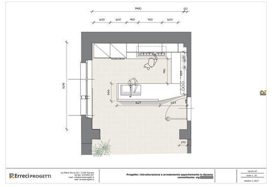 Cucina Calice, tavola 1
