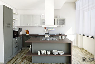 Cucina Delfi, render 2